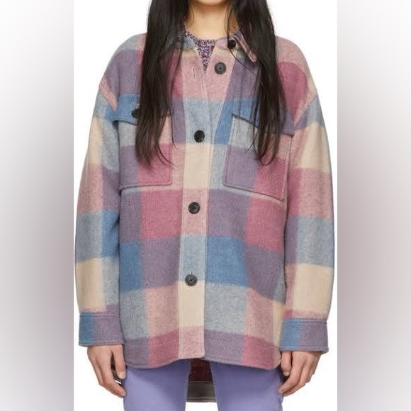 ISABEL MARANT ÉTOILE Harveli Checked Jacket - Picture 2 of 5